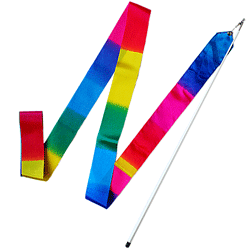 Ribbon 5 m & Stick for rythmic gymnastics