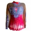 Red leotard for rhythmic gymnastics